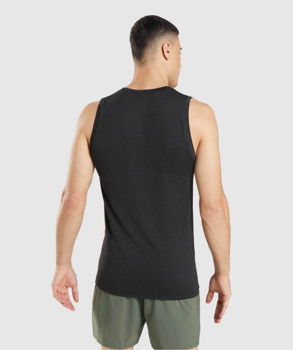 Panske Tielko Gymshark Vital Seamless Light Čierne | RA0169854